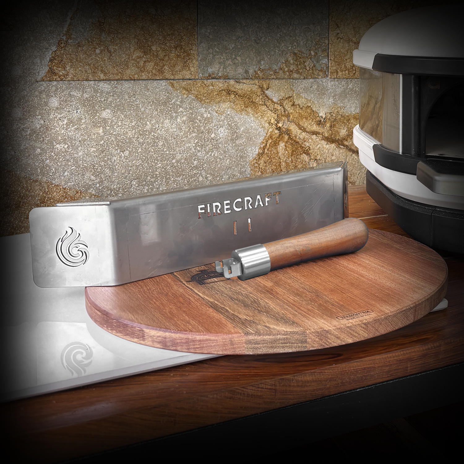 FIRECRAFT DOOR WHIT HANDLE